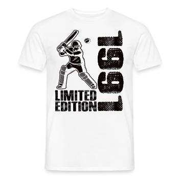 Limited Edition 1991 Limited Edition Cricket - Men's T-Shirt - white - Front - AI Model Male 178 dark (178cm)