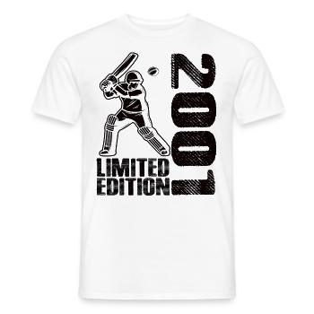Limited Edition 2001 Limited Edition Cricket - Männer T-Shirt - Weiß - Vorne - AI Model Male 178 dark (178cm)
