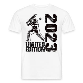 Édition limitée 2023 Édition limitée Cricket - T-shirt homme - blanc - Devant - AI Model Male 178 dark (178cm)