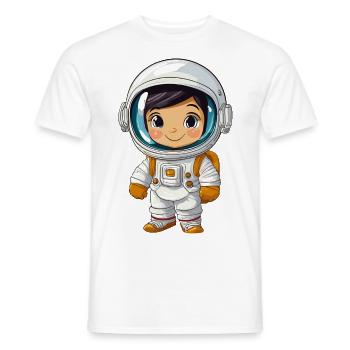 Astronaut - Men's T-Shirt - white - Front - AI Model Male 178 dark (178cm)