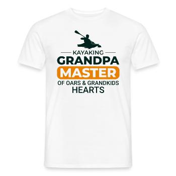 kayaking Gradpa Kayak Canoe Kayaker Funny - Men's T-Shirt - white - Front - AI Model Male 178 dark (178cm)