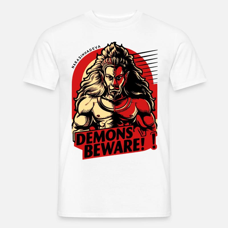 desig narasimha vintag2 - Männer T-Shirt - Weiß