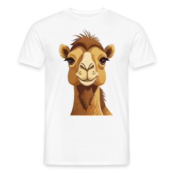 Cute Camel - Men's T-Shirt - white - Front - AI Model Male 178 dark (178cm)