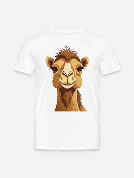 Niedliches Kamel - Männer T-Shirt - Weiß