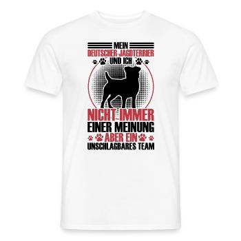Le Hunting Terrier est un Terrier de chasse allemand imbattable - T-shirt homme - blanc - Devant - AI Model Male 178 dark (178cm)