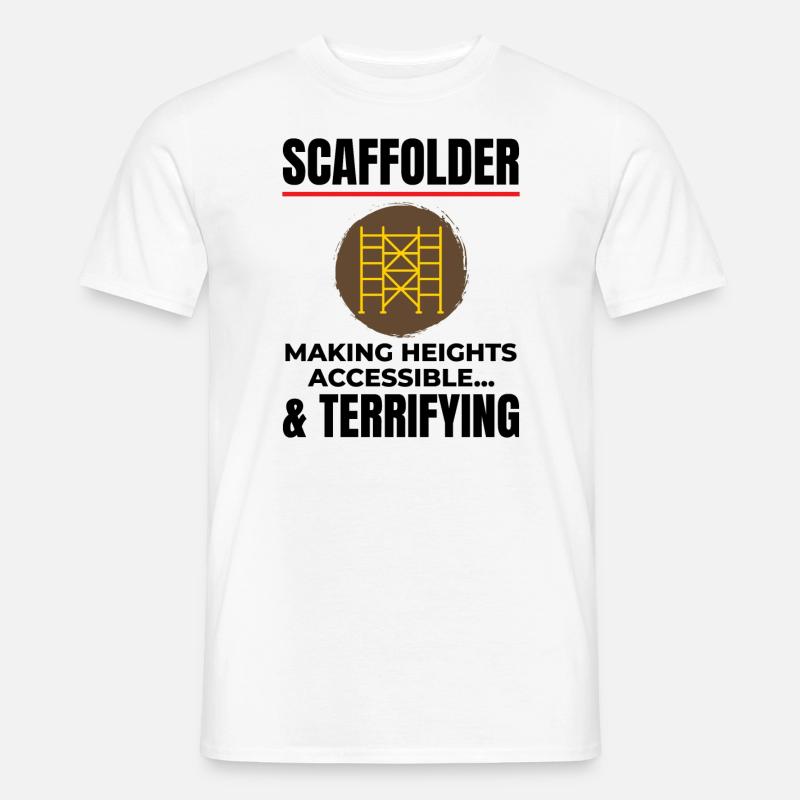 Gerüstbauer Gerüstbauer Gerüstbaubühne - Männer T-Shirt - Weiß