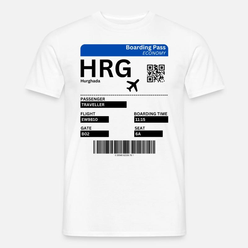 Idée de vacances à Hurghada Égypte - T-shirt homme - blanc