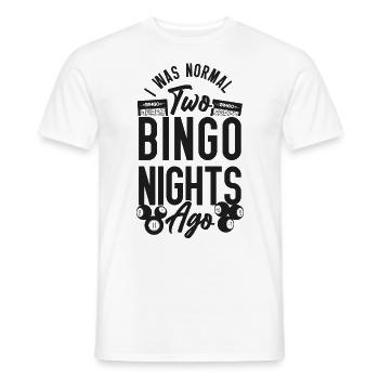 Bingo Player I Was Normal Two - Men's T-Shirt - white - Front - AI Model Male 178 dark (178cm)