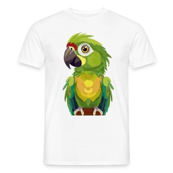 Perroquet - T-shirt homme - blanc - Devant - AI Model Male 178 dark (178cm)