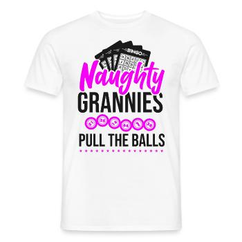 Bingo Player Grandma Naughty - Männer T-Shirt - Weiß - Vorne - AI Model Male 178 dark (178cm)