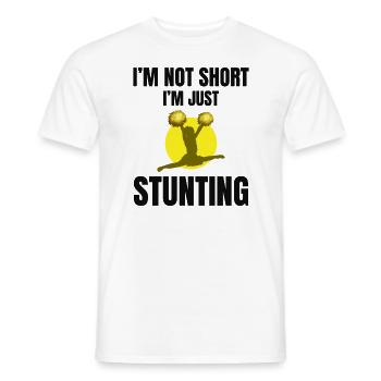 Pom-pom girl Cheerleading Girl Cheering Cheer Squad - T-shirt homme - blanc - Devant - AI Model Male 178 dark (178cm)