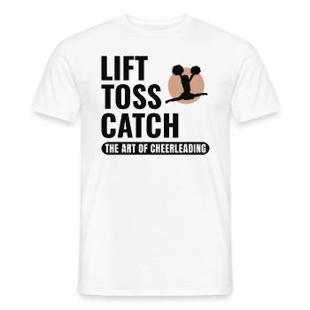 pom-pom girl pom-pom girl acclamation drôle - T-shirt homme - blanc - Devant - AI Model Male 178 dark (178cm)