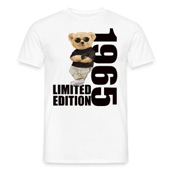 Édition limitée 1965 ours ours anniversaire 1965 - T-shirt homme - blanc - Devant - AI Model Male 178 dark (178cm)