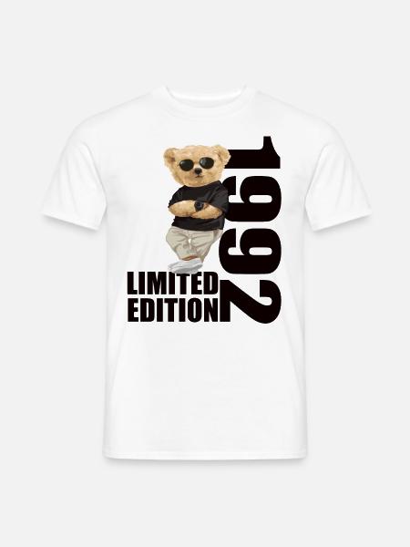 Limited Edition 1992 Bär Bären Geburtstag 1992 - Männer T-Shirt - Weiß