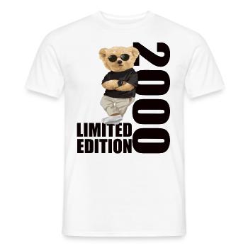 Limited Edition 2000 Bär Bären Geburtstag 2000 - Männer T-Shirt - Weiß - Vorne - AI Model Male 178 dark (178cm)