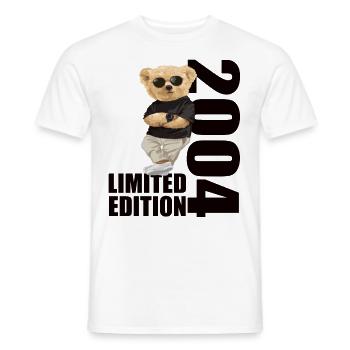 Limited Edition 2004 Bear Bears Birthday 2004 - Men's T-Shirt - white - Front - AI Model Male 178 dark (178cm)