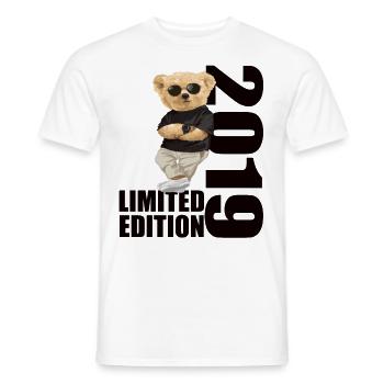 Limited Edition 2019 Bear Bears Birthday 2019 - Men's T-Shirt - white - Front - AI Model Male 178 dark (178cm)