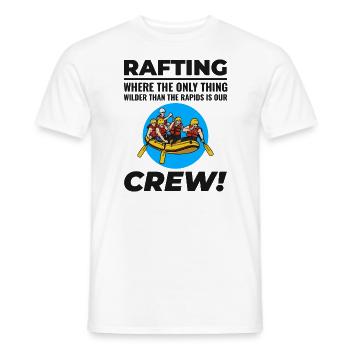 Rafting Team Raft Wildwasser Rafter Paddel Lustig - Männer T-Shirt - Weiß - Vorne - AI Model Male 178 dark (178cm)