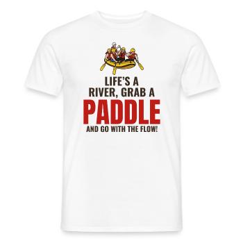 Rafting Team Raft Eau Vive Rafter Paddle Drôle - T-shirt homme - blanc - Devant - AI Model Male 178 dark (178cm)