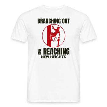 Baumpfleger Baumchirurg Kletterer Klettertrimmer - Männer T-Shirt - Weiß - Vorne - AI Model Male 178 dark (178cm)
