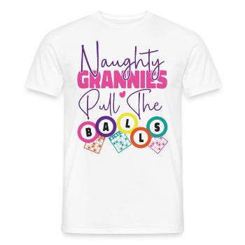 Bingo Player Grandma Naughty - Männer T-Shirt - Weiß - Vorne - AI Model Male 178 dark (178cm)