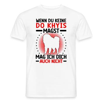 Do Khyi doesn't like you Tibetan Mastiff Tibetan Mastiff - Men's T-Shirt - white - Front - AI Model Male 178 dark (178cm)