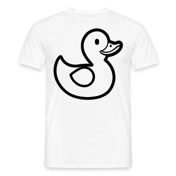 canard - T-shirt homme - blanc - Devant - AI Model Male 178 dark (178cm)