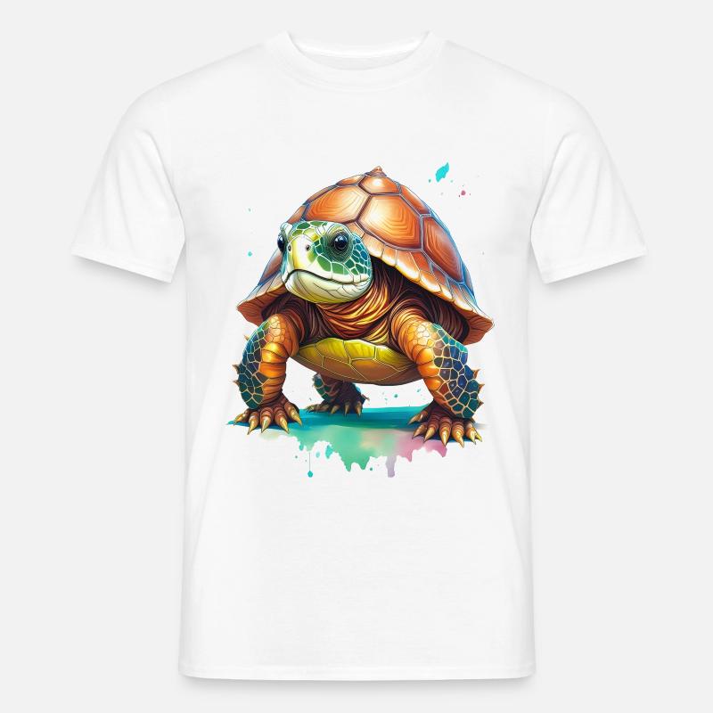 Schildkröte - Männer T-Shirt - Weiß