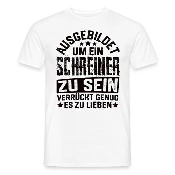Schreiner Holzarbeiter Schreinerei Holz Handwerk - Männer T-Shirt - Weiß - Vorne - AI Model Male 178 dark (178cm)