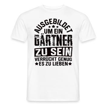 Gärtner Garten Gartenbau Gartenbauer Spruch - Männer T-Shirt - Weiß - Vorne - AI Model Male 178 dark (178cm)