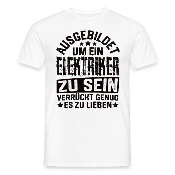 Électricien Electricité Electricité Maître électricien - T-shirt homme - blanc - Devant - AI Model Male 178 dark (178cm)