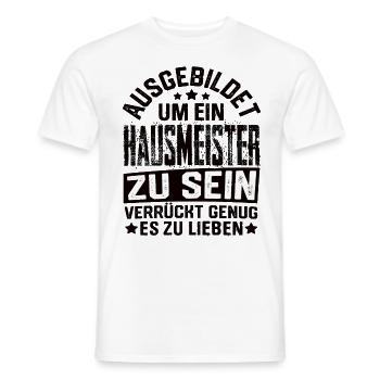 Concierge Gestion de l’immeuble Concierge Dicton - T-shirt homme - blanc - Devant - AI Model Male 178 dark (178cm)