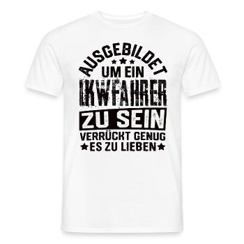 Lkwfahrer Lkw Trucker Lastwagen Lkwfahrer Spruch - Männer T-Shirt - Weiß - Vorne - AI Model Male 178 dark (178cm)