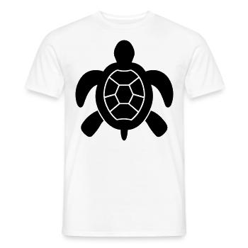 tortoise - Men's T-Shirt - white - Front - AI Model Male 178 dark (178cm)