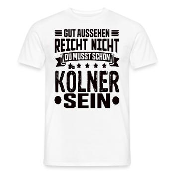 Cologne Cologne NRW Rhineland Cologne Saying - Men's T-Shirt - white - Front - AI Model Male 178 dark (178cm)