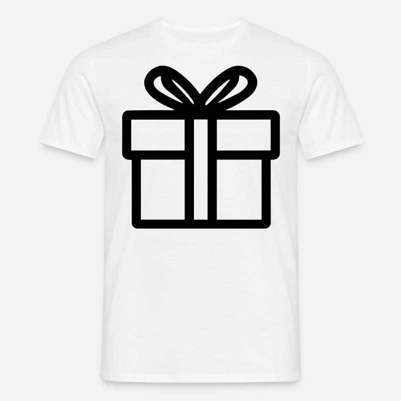 Geschenk-Icon-Box - Männer T-Shirt - Weiß
