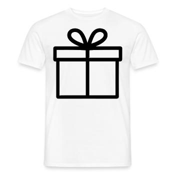 Kleine Geschenkbox - Männer T-Shirt - Weiß - Vorne - AI Model Male 178 dark (178cm)