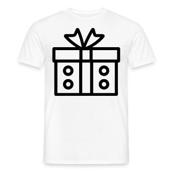 Kleine Geschenkbox - Männer T-Shirt - Weiß - Vorne - AI Model Male 178 dark (178cm)