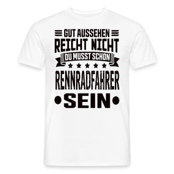 Vélo de route Vélo de route Vélo de route Vélo de route Vélos de route - T-shirt homme - blanc - Devant - AI Model Male 178 dark (178cm)