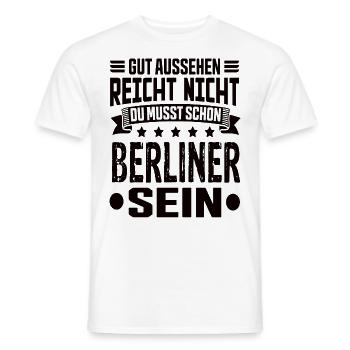 Berlin Berlin Capital Hemiat Berlin Sayings - Men's T-Shirt - white - Front - AI Model Male 178 dark (178cm)