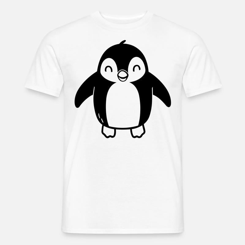 Pinguin - Männer T-Shirt - Weiß