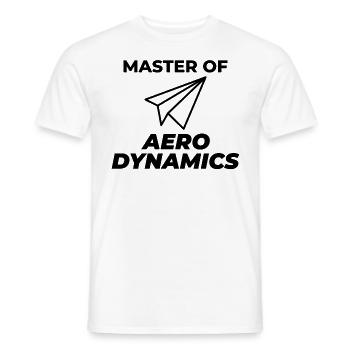 Aerospace Engineer Flight Mechanics Plane Airplane - Men's T-Shirt - white - Front - AI Model Male 178 dark (178cm)