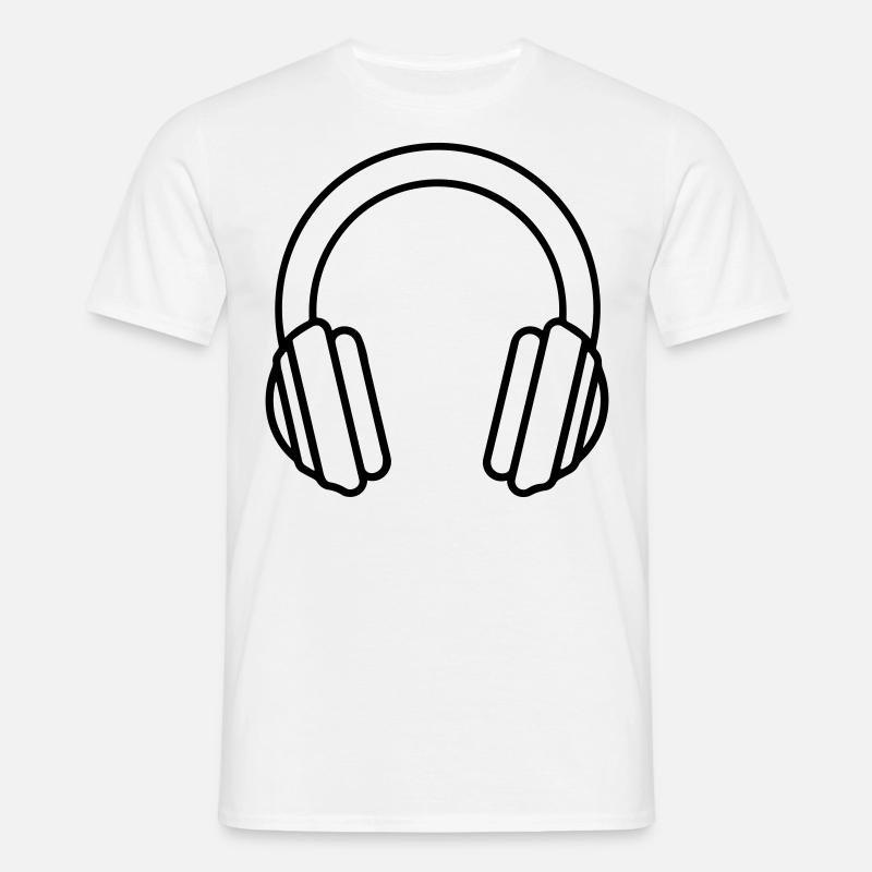 Gaming-Headset - Männer T-Shirt - Weiß