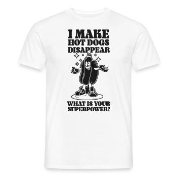 Hot Dog Adulte Je fais des hot-dogs - T-shirt homme - blanc - Devant - AI Model Male 178 dark (178cm)