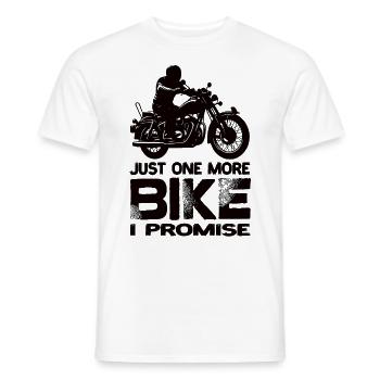 Juste une moto de plus que je promets à la moto - T-shirt homme - blanc - Devant - AI Model Male 178 dark (178cm)