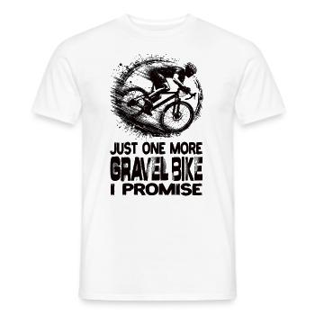 Encore un vélo de gravier Je promets des vélos de gravier - T-shirt homme - blanc - Devant - AI Model Male 178 dark (178cm)