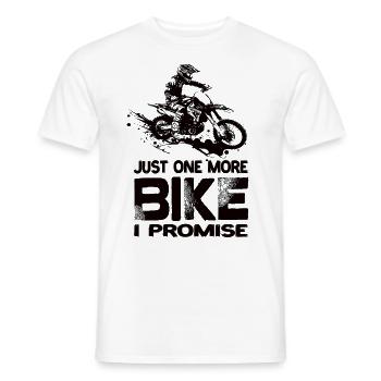 Juste une moto de plus que je promets moto de motocross - T-shirt homme - blanc - Devant - AI Model Male 178 dark (178cm)