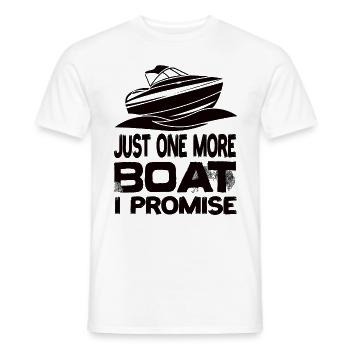 Juste un bateau de plus que je promets bateau yacht bateau à moteur - T-shirt homme - blanc - Devant - AI Model Male 178 dark (178cm)