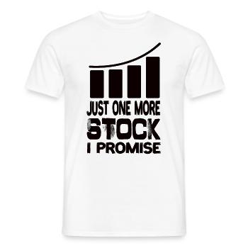 Juste une action de plus que je promets Actifs boursiers - T-shirt homme - blanc - Devant - AI Model Male 178 dark (178cm)