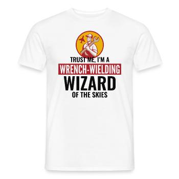 Fluggerätmechaniker Luftfahrtwartungstechniker - Männer T-Shirt - Weiß - Vorne - AI Model Male 178 dark (178cm)